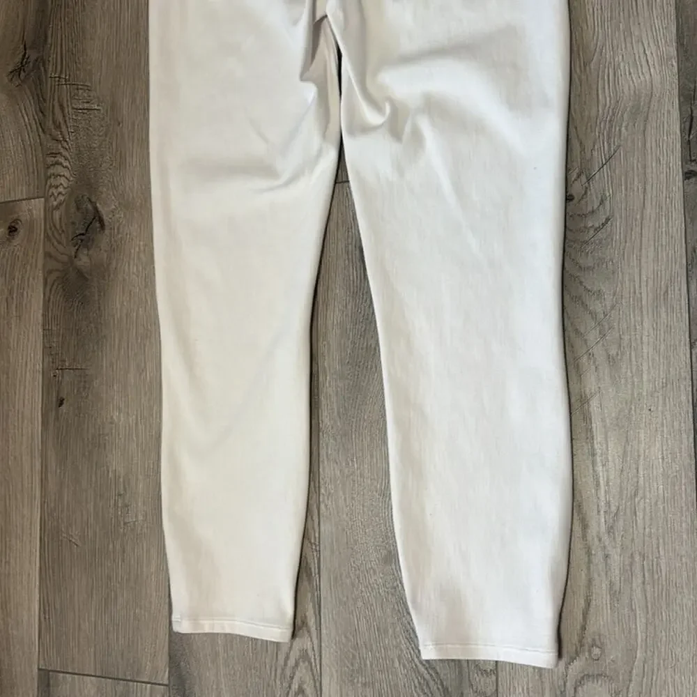 SPANX White Pull On Shaping Jeans Pants Size M